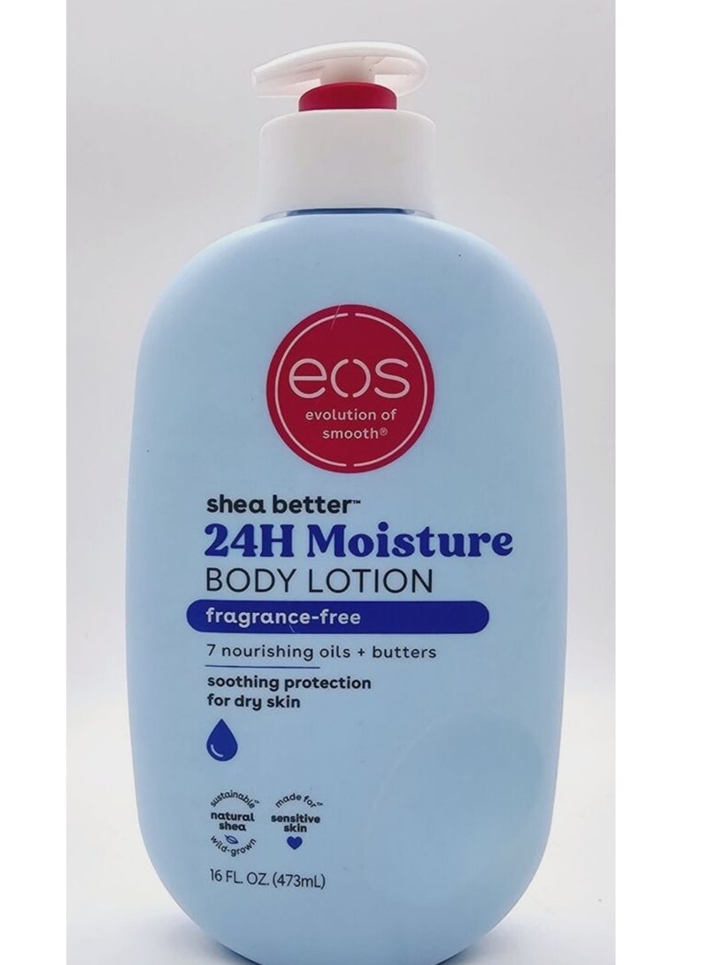 EOS Shea better 24H Moisture BODY LOTION  Fragrance-free 473ML - Image 1