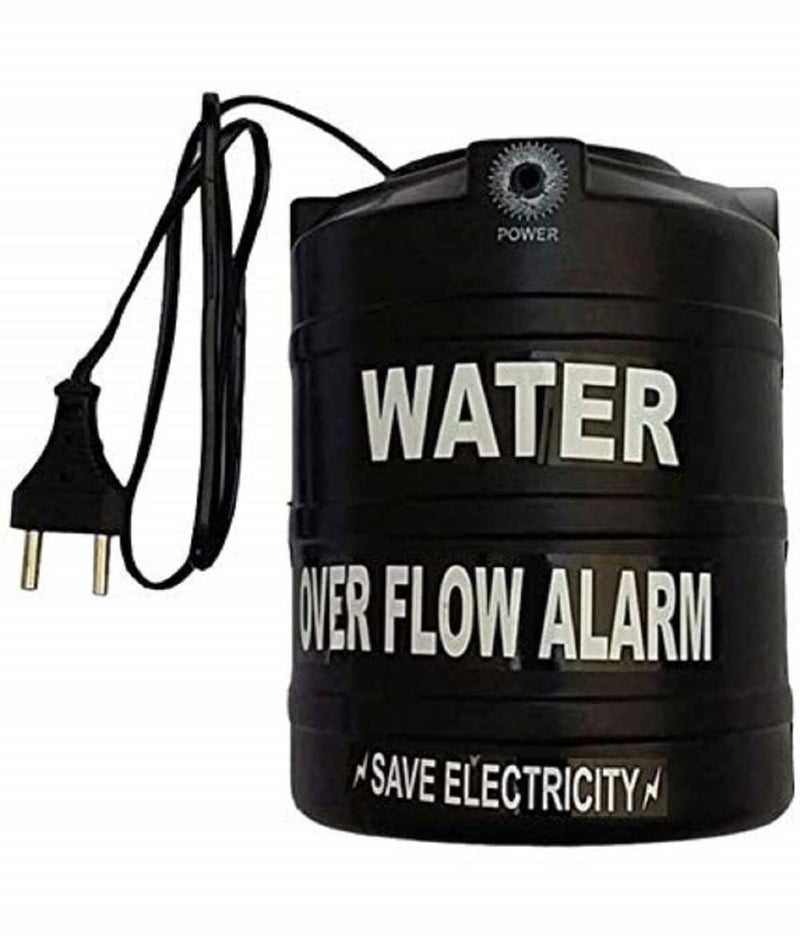 DIGSMORDEN DIGSMORDEN Pack of 2 Water Tank Overflow Alarm Siren with Loud Human Voice Sound with Wired Sensor Security System Water Bell Standard SizeBlack Colour Water Tank Overflow Alarm  - Image 2