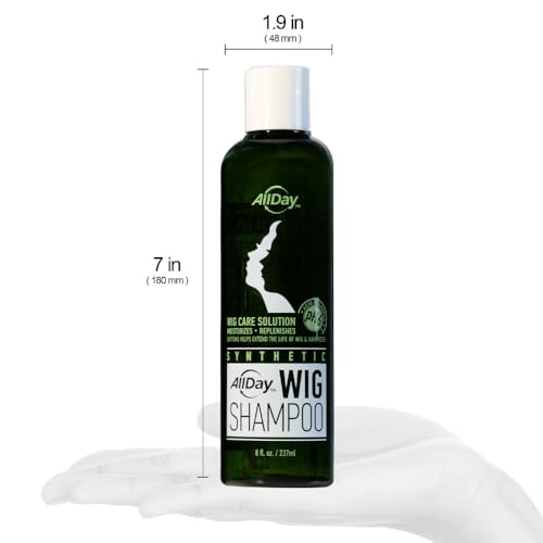AllDay Locks Synthetic Wig Shampoo (8 oz) | Revitalizing & Refreshing Shampoo | Smoothens, Detangles & Nourishes | Cleanses, Softens and Revitalizes of Synthetic Hair | 8 oz - Image 3