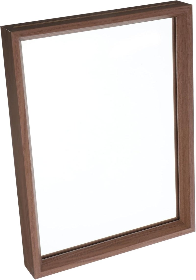 ULTECHNOVO Double-sided A4 Photo Picture Frame Walnut Wood Elevated Display Frame for Home Office Desk Decor - Image 4