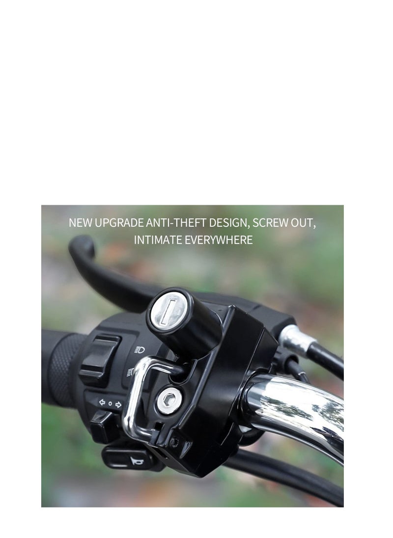 SYOSI Motorcycle Helmet Lock, Motorbike Safety Lock, Universal Motorcycle Parts Helmet Lock, Helmet Security Lock with 2 Keys Set for Motorcycles Bicycles Electric Vehicles Black  - Image 2