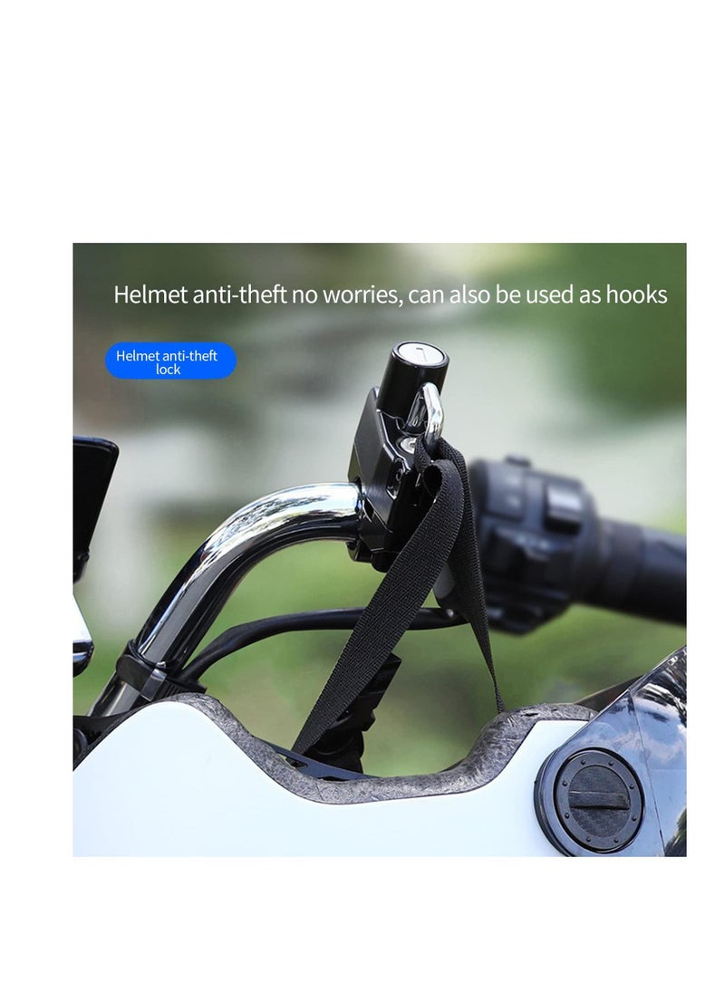 SYOSI Motorcycle Helmet Lock, Motorbike Safety Lock, Universal Motorcycle Parts Helmet Lock, Helmet Security Lock with 2 Keys Set for Motorcycles Bicycles Electric Vehicles Black  - Image 3