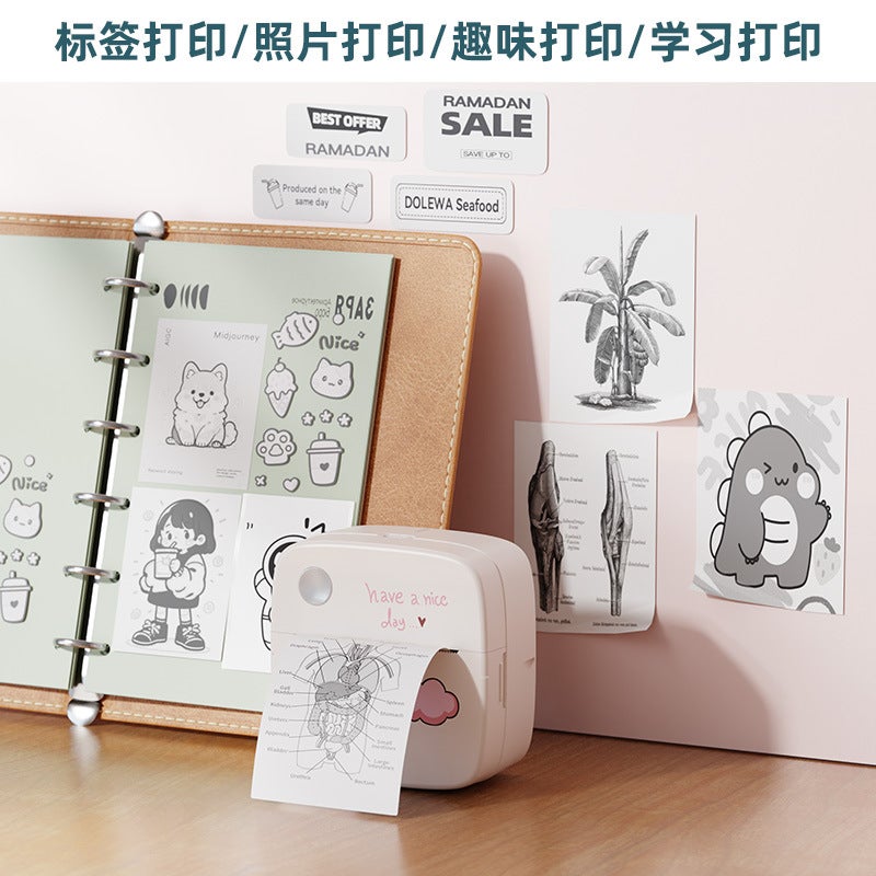 Label Printer Po Printing Direct Supply Portable Thermal Machine Mini Wrong Question Printer Pocket Household Type - Image 5