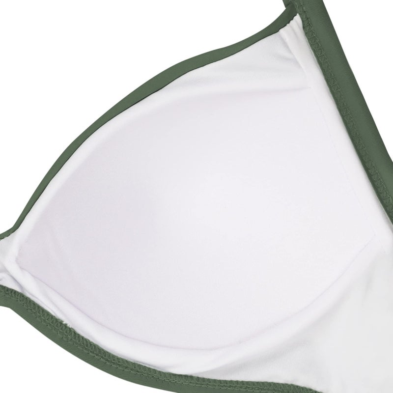 Eomenie Women's One Piece Swimsuits Tummy Control Cutout High Waisted Bathing Suit Wrap Tie Back 1 Piece Swimsuit Green - Image 4