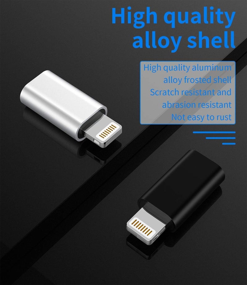 C&E C & E- Type C Female to Lightning Male Multi Colour Adapter for iPhone Connector Extender Convertor Compatible with iPhone 14/13/12/11/Mini/Pro/ProMax, SE/XS/XR/X/8/7/6/Plus, iPad & Airp0ds - Image 3