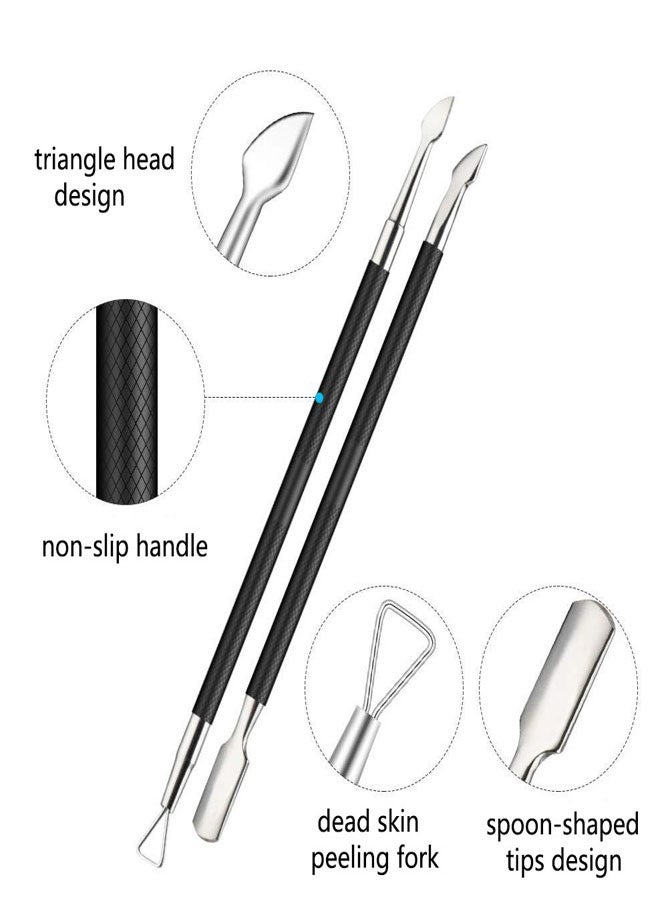 HAWAWA Cuticle Trimmer with Cuticle Pusher and Scissors, Stainless Steel Cuticle Remover Pedicure Manicure Tools, Cuticle Nipper Cutter Clipper Nail Tools for Fingernails and Toenails - Image 4