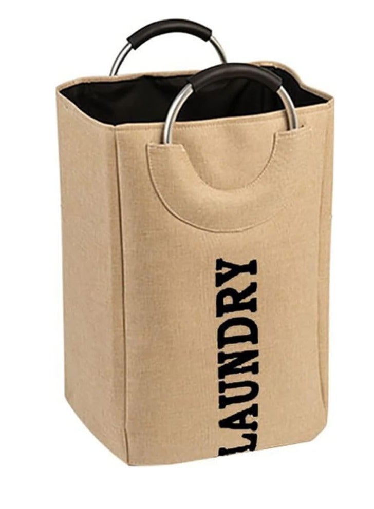 Spaceshoop Laundry Basket, 61L Large Laundry Basket with Handle, Foldable Bathroom Storage Laundry Bag for Bedroom, Bathroom, College Dorm, Laundry Room - Image 1