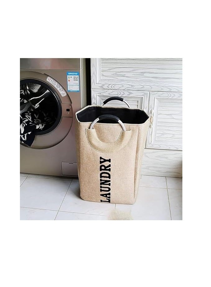 Spaceshoop Laundry Basket, 61L Large Laundry Basket with Handle, Foldable Bathroom Storage Laundry Bag for Bedroom, Bathroom, College Dorm, Laundry Room - Image 2