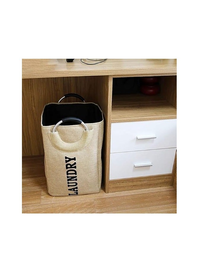 Spaceshoop Laundry Basket, 61L Large Laundry Basket with Handle, Foldable Bathroom Storage Laundry Bag for Bedroom, Bathroom, College Dorm, Laundry Room - Image 3