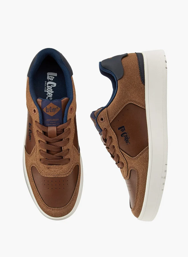 Lee Cooper Men's Panelled Lace-Up Sneakers