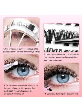 6 Styles False Eyelashes Set – Curly, Voluminous & Natural-Looking Lashes for Long-Lasting Glamour - view 5