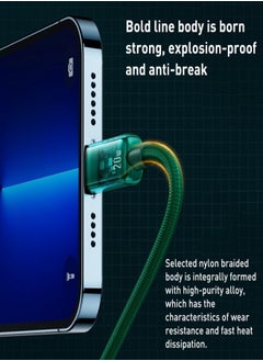 WEKOME 20W PD Fast Charging Data Cable, USB-C to iPhone Lightning Cable, Compatible with iPhone, Super Durable Nylon Braided Cord for High-Speed Charging  - Image 4