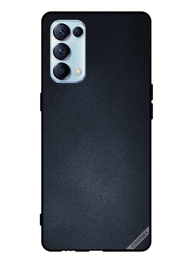 Covernex غطاء حماية لهاتف أوبو رينو 5 برو 5G بنمط جينز أسود - Image 1