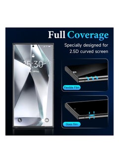 KASTWAVE KASTWAVE 2 Pack for Samsung Galaxy S24 Ultra Privacy Screen Protector, Anti-Spy Flexible Hydrogel Film, Sensitive Touch & Fingerprint Unlock, Durable Anti-Scratch Shock-Resistant Full Coverage  - Image 4