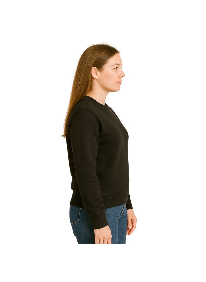 PRINTSHOP4ME Father’s Day Women’s Sweatshirt –Round Neck,Long Sleeve,100%Cotton,Breathable,Casual Wear, Comfortable Fit,Soft Fabric,Stylish Gift for Dad Appreciation Day,Classic Design  - Image 4