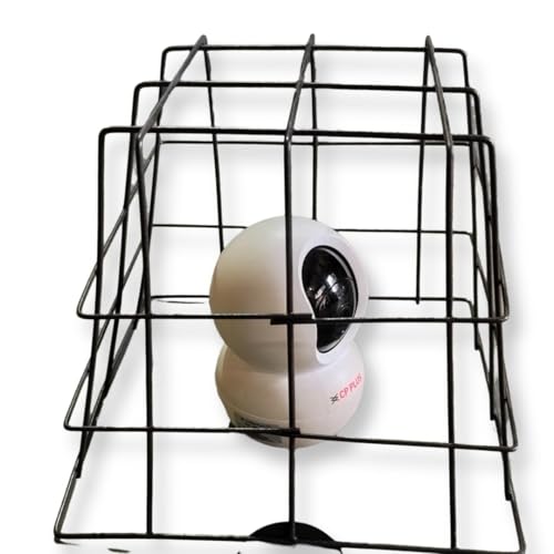 JK Vision CCTV Cage Protection for Outdoor/Night Vision Bullet Camera,/Dome Camera,Black (1) - Image 1