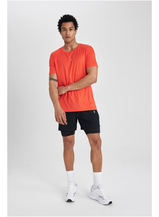 DeFacto - Man Slim Fit Crew Neck Short Sleeve Knitted T-Shirt - Image 1