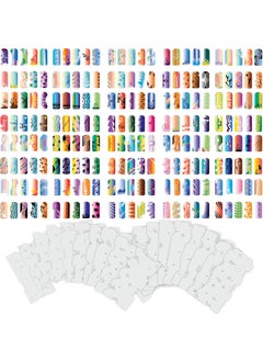 Custom Body Art Airbrush Nail Stencils - Design Series Set # 7 Includes 20 Individual Nail Templates with 16 Designs Each for a Total of 320 Designs of Series #7 