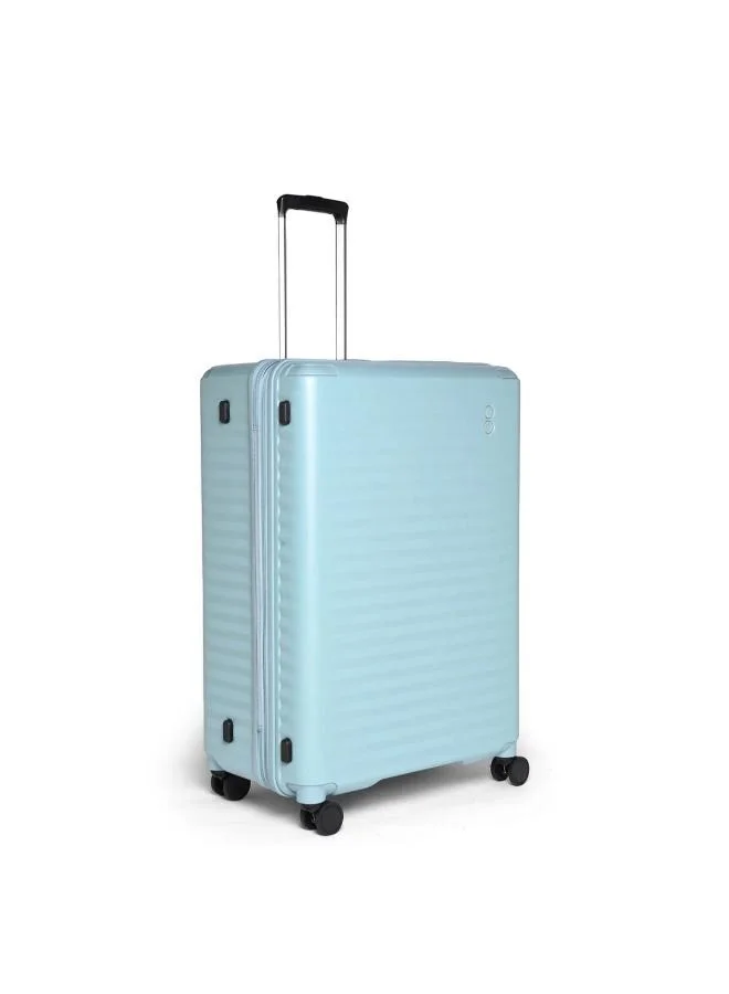 Echolac Celestra 76.5cm Hardcase Expandable 4 Double Wheel Check-In Luggage Trolley Slate Blue