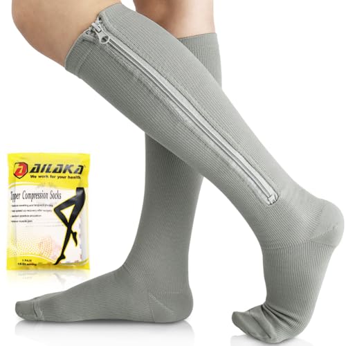 Ailaka Medical 1520 mmHg Zipper Compression Socks Women Men - Image 2
