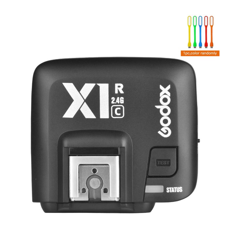 Godox Godox X1C E-TTL Wireless High Speed Sync 1/8000s Flash Receiver Compatible for Canon Cameras with CONXTRUE USB LED (X1R-C Receiver) - Image 2