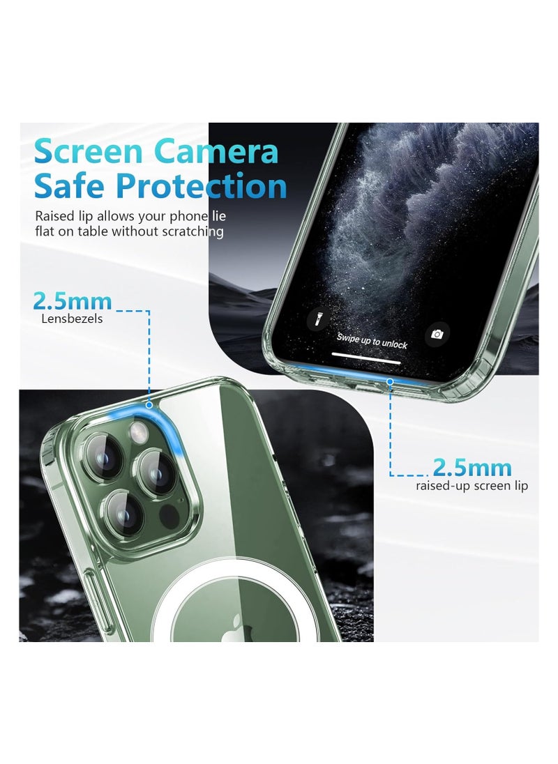 Magsafe Magsafe Case for iPhone 11 Pro Magsafe Clear Cover Magnetic Wireless Charging Support, Shockproof Protection, Scratch-Resistant for iPhone 11 Pro - Clear  - Image 2