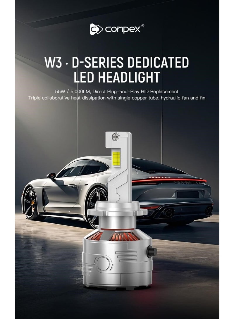 كونبيكس زوج من لمبات الليد مقاس: HID to LED D2S كونبيكس - Image 3