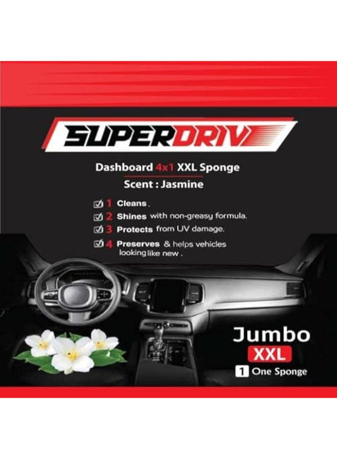 XXL Superdrive Sponge 4 In 1 Dashboard & Leather polish -Jasmine - Image 1