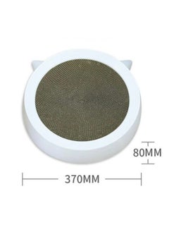 llwoo Pet Scratch Resistant Round Bowl Cat Toy Corrugated Cardboard Interchangeable Combination Cat Bed White  - Image 2
