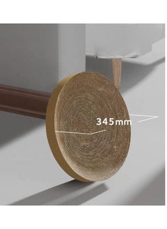 llwoo Pet Scratch Resistant Round Bowl Cat Toy Corrugated Cardboard Interchangeable Combination Cat Bed White  - Image 4