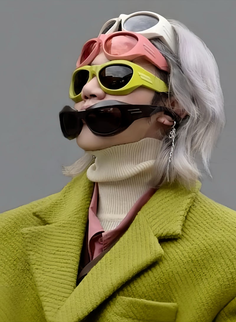 نظارات شمسية ، نظارات شمسية أزياء الرياضة في الهواء الطلق ( الوردي ) - Image 4