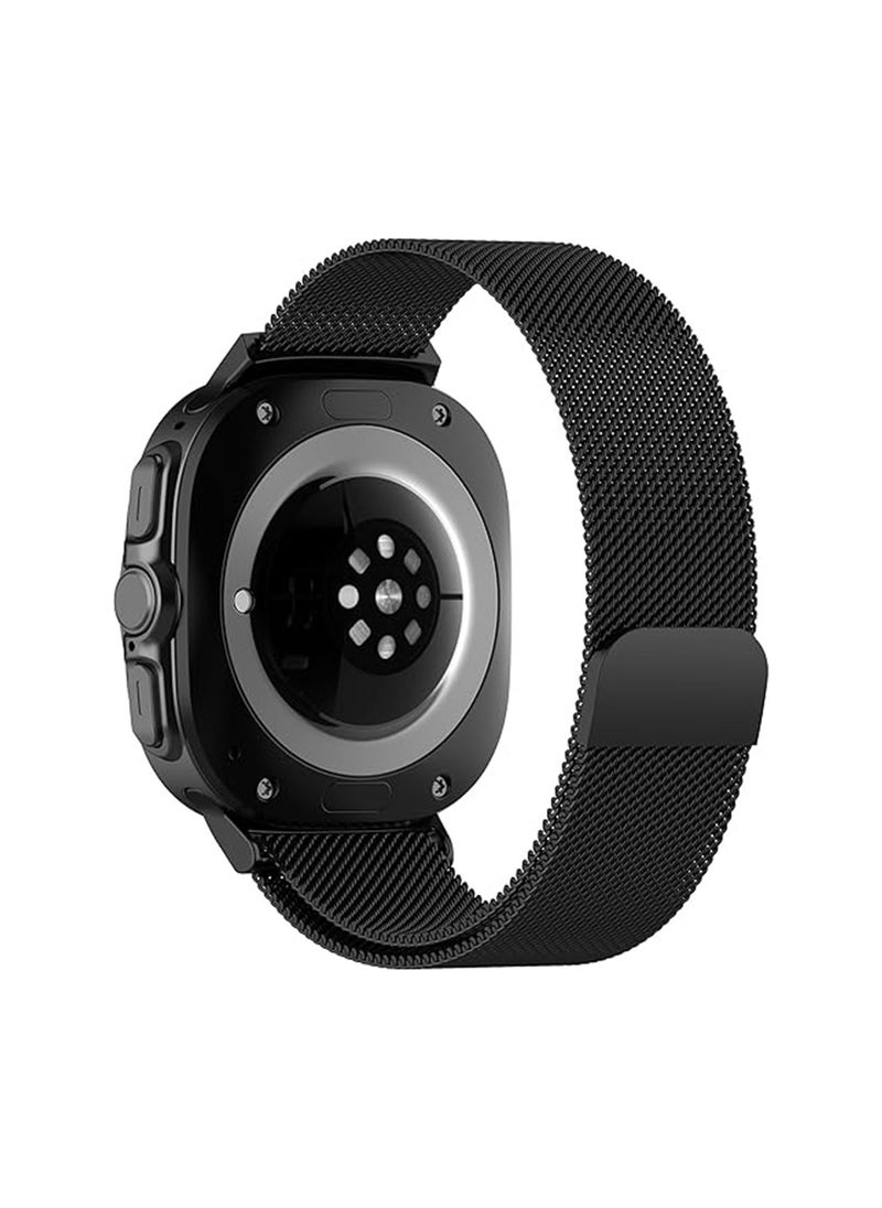 X-level - 1 Pcs Samsung Galaxy Watch 7 Ultra Band,Stainless Steel Mesh Loop Magnetic Clasp Replacement Strap Compatible for Samsung Watch Ultra 47mm Women Men 2024 - Image 1