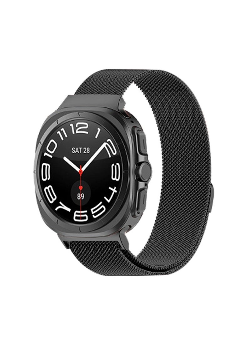 X-level - 1 Pcs Samsung Galaxy Watch 7 Ultra Band,Stainless Steel Mesh Loop Magnetic Clasp Replacement Strap Compatible for Samsung Watch Ultra 47mm Women Men 2024 - Image 1