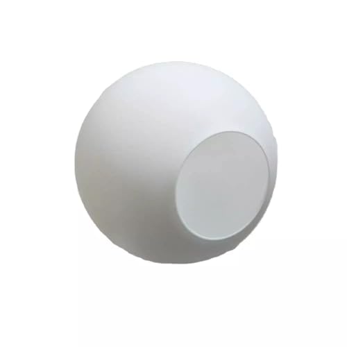 Penzy Modern Globe Light Shade, White Glass Pendant Lamp Cover, Spherical Wall Light Replacement Globe Light Lamp Cover Only(White) - Image 1