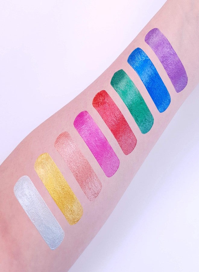 Cosmic Moon - Metallic Face Paint Stick / Body Crayon makeup for the Face & Body - 0.12oz - Easily create metallic designs like a pro! - Green - Image 2