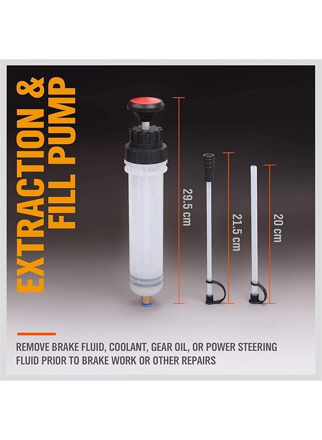 joyzzz Automotive Fluid Extractor Pump, Oil Change With Hose, Vacuum Fluid Extractor, Fluid Extractor, Manual Fuel Suction & Filler, Fluid Change Evacuator (7 Oz./0.21 Qt)  - Image 4