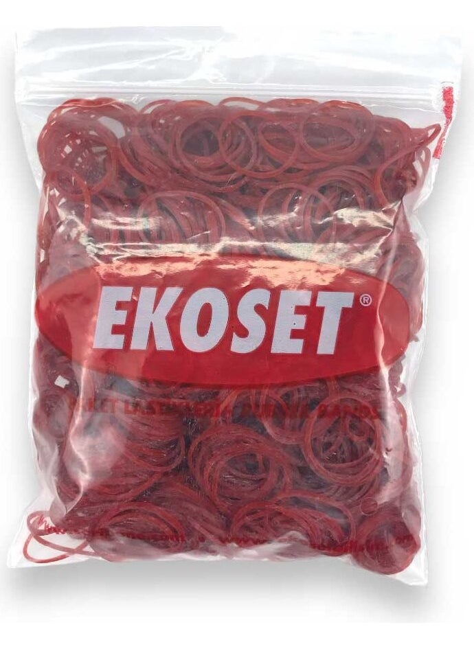 Ekoset 500 Pieces Red Small Packing Elastic 40 mm  - Image 1
