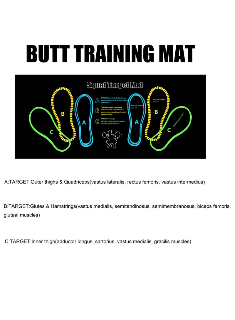 general Training mat for squatting supportive training mat kettlebell weightlifting squats muscle training mat - Image 3