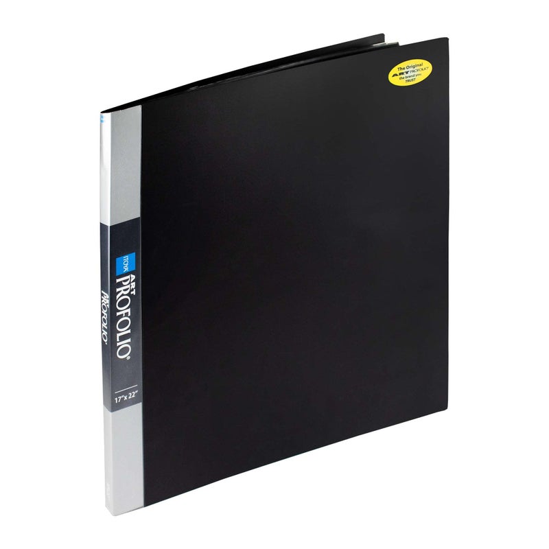 Itoya Original Art ProFolio 17x22 Black Photo Album Book with 48 Pages - Photo Album Art Portfolio Folder for Artwork - Picture Book Portfolio Binder - Presentation Binder Photo Book - Image 1