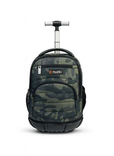 حقيبة مدرسية ترولي نوزكي للطلاب - مقاس 16 بوصة - حقيبة متعددة الوظائف بعجلات - مناسبة للأولاد والبنات