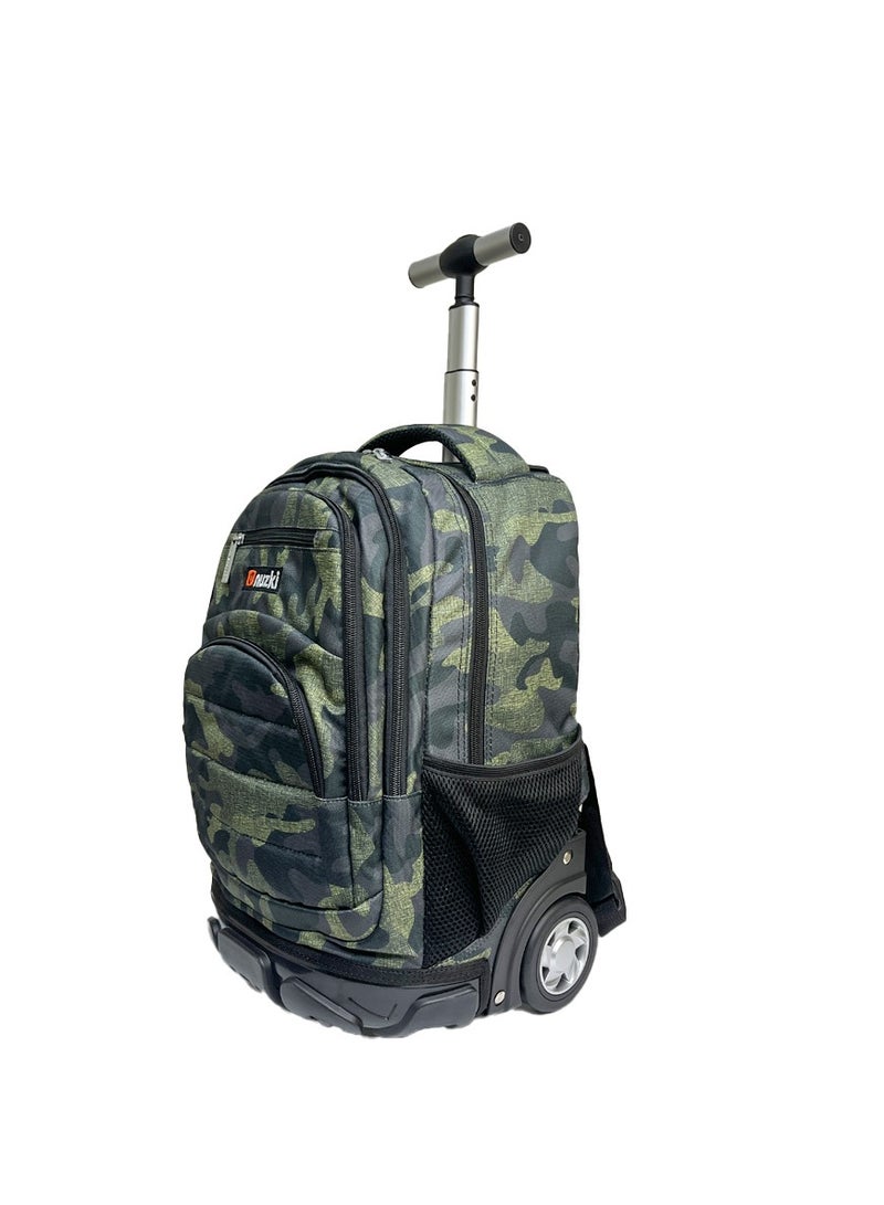 نوزكي حقيبة مدرسية ترولي نوزكي للطلاب - مقاس 16 بوصة - حقيبة متعددة الوظائف بعجلات - مناسبة للأولاد والبنات - Image 3