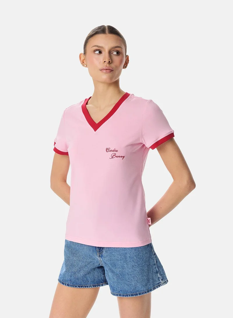 كارديو باني Cardio Bunny V-neck  T-Shirt