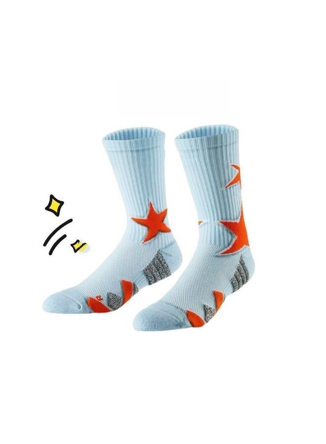 KUYING Fashion Anti Slip Breathable Sports Socks Four Piece Set 