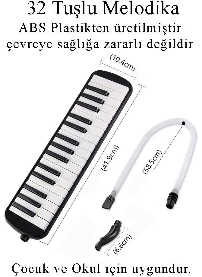 Artlantis Melodica 32 Keys Black Cloth Bag 1 Piece 32K Melodica with Hose and Carrying Handle School Student  - Image 5