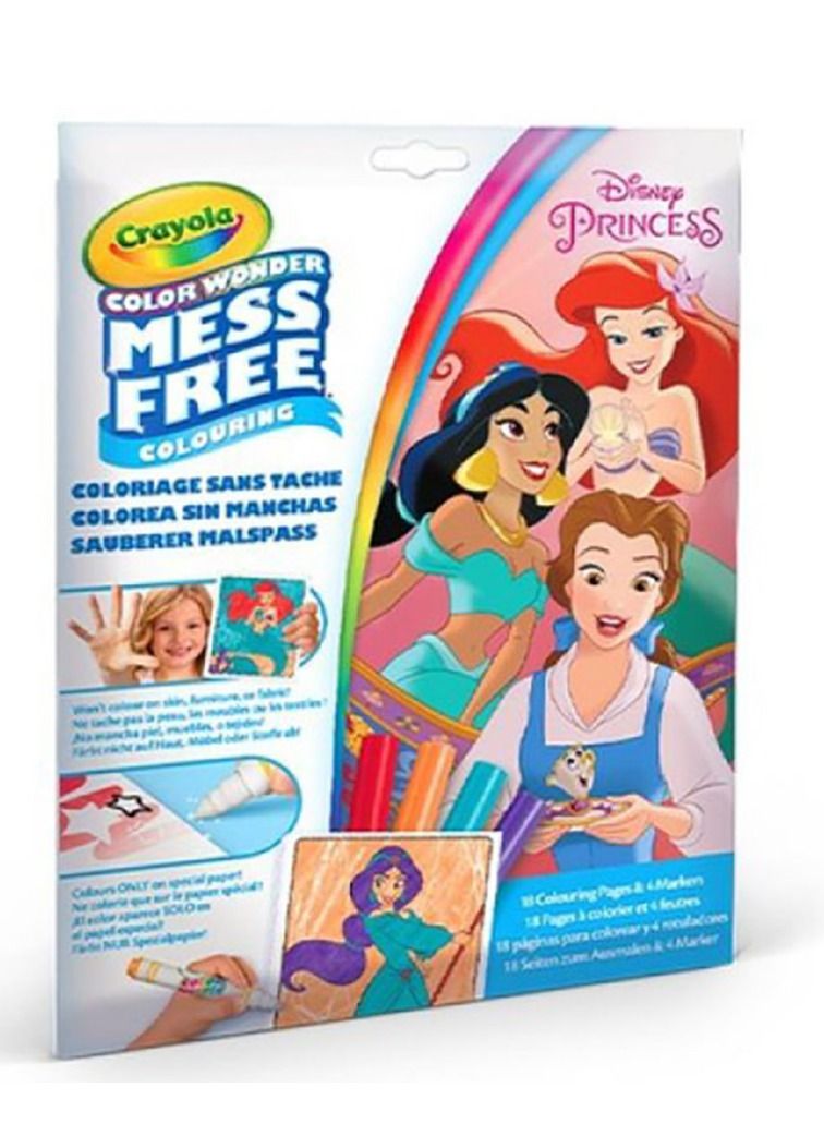 كرايولا كتاب تلوين أميرة ديزني مع أقلام تلوين - Image 1