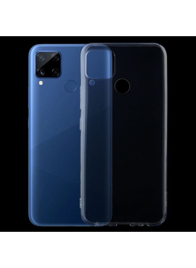 HuHa Case Cover For Realme C15 0.75mm Ultra-thin Transparent TPU Soft Protective Case 