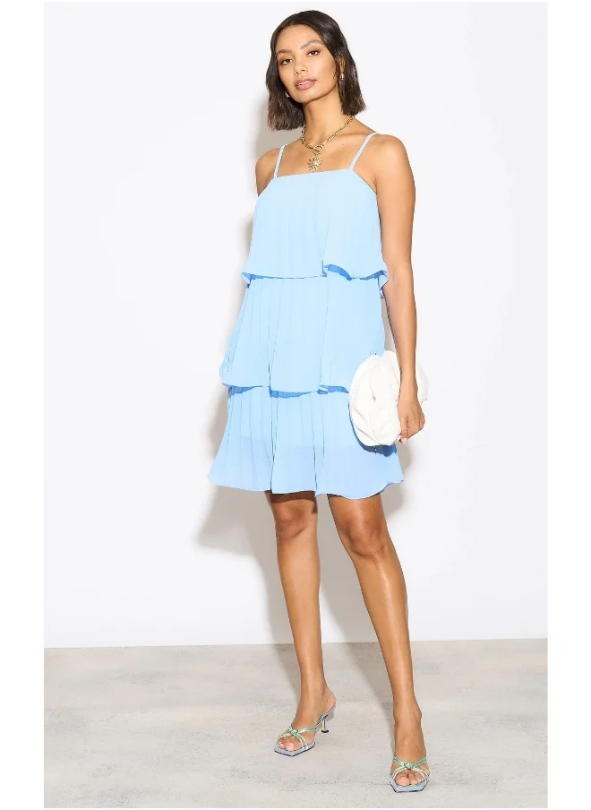 Hoxton Gal Tiered Chiffon Dress