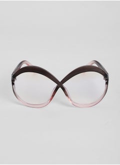 Haute Sauce The Ombre Twist Oversized Sunglasses - Midnight Black  - Image 4