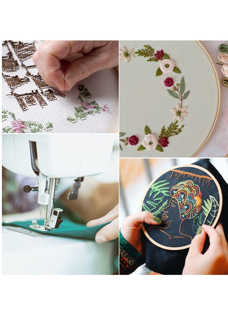 Zikra Sewing Thread, Rainbow Variegated Polyester Sewing Machine Thread All-Purpose Thread 3 Cones of 3000 Yards Each Spool Thread for Sewing Quilting Overlock Embroidery Hand Embroidery - Image 2