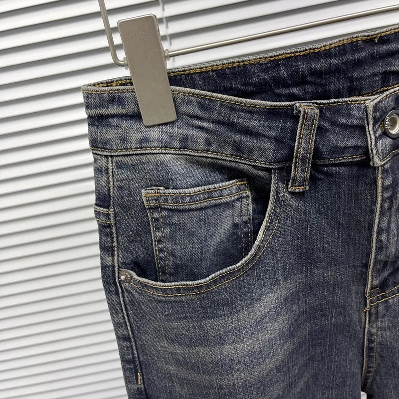 Unisex Classic Denim Jeans Loose Fit Daily Outdoor Wear - Image 3